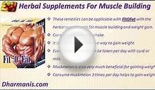 Herbal Supplements For Muscle Building And Weight Gain